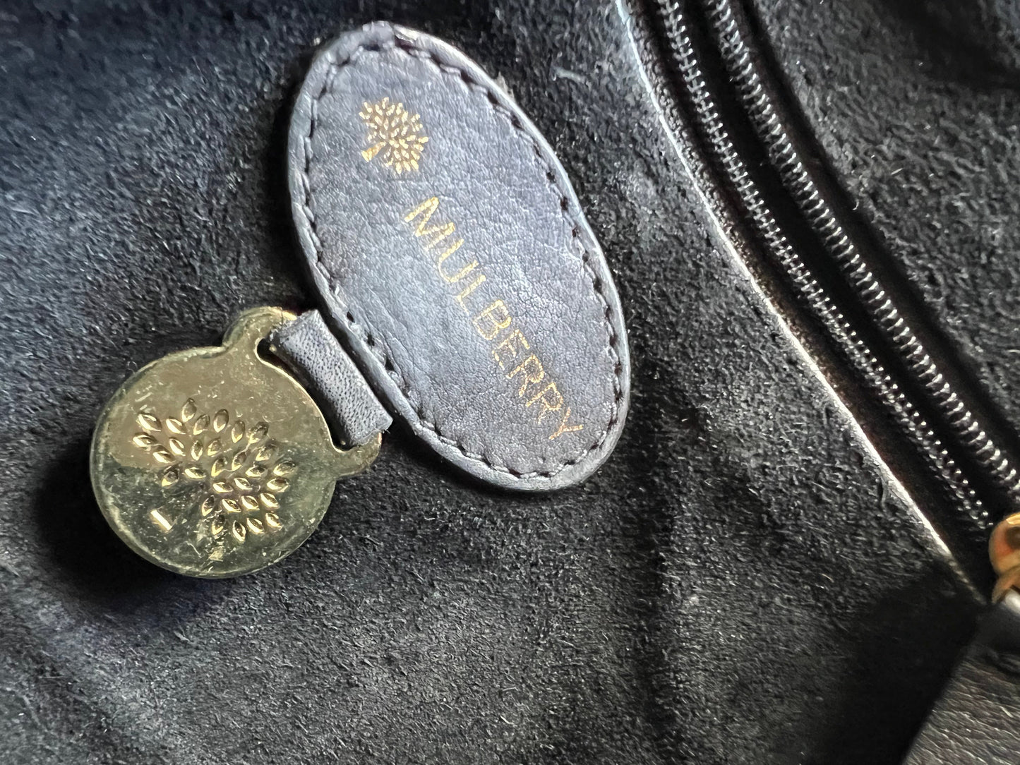 Mulberry Small Black Margaret Shoulder Bag with Small Purse