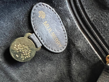 Mulberry Small Black Margaret Shoulder Bag with Small Purse