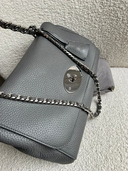 Mulberry Charcoal Grey Medium Top Handle Lily (RRP £1075)