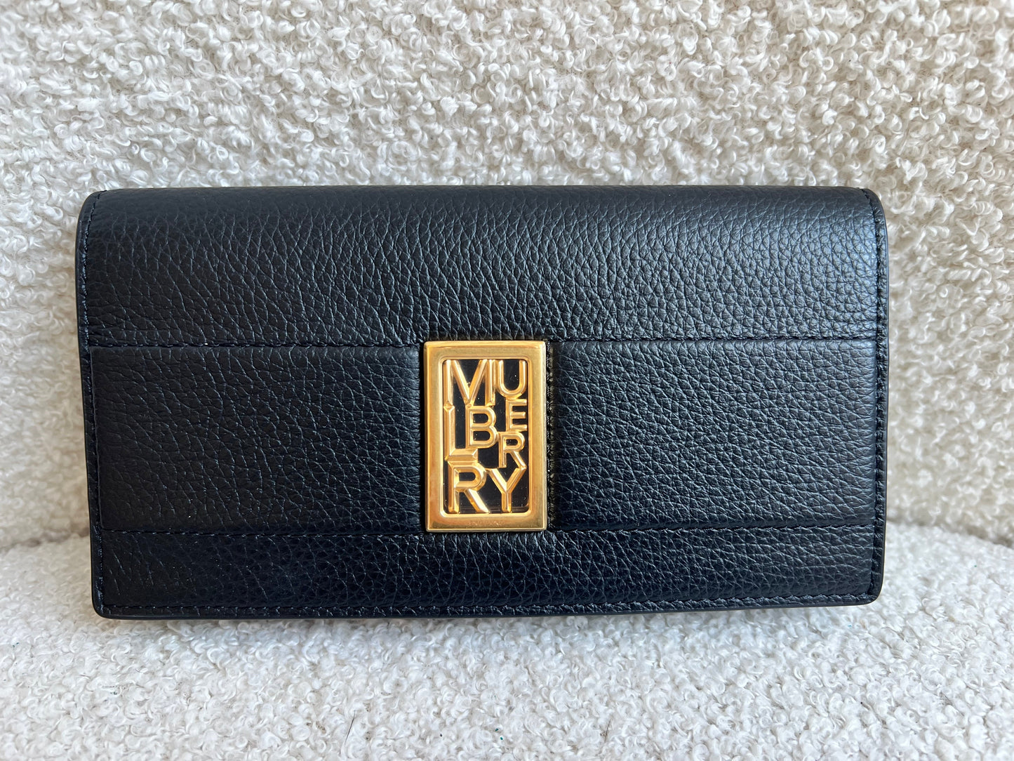 Mulberry Black Sadie Continental Wallet