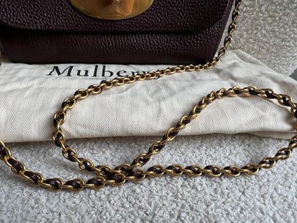 Mulberry Oxblood Regular Lily with Gold Hardware (RRP £995)
