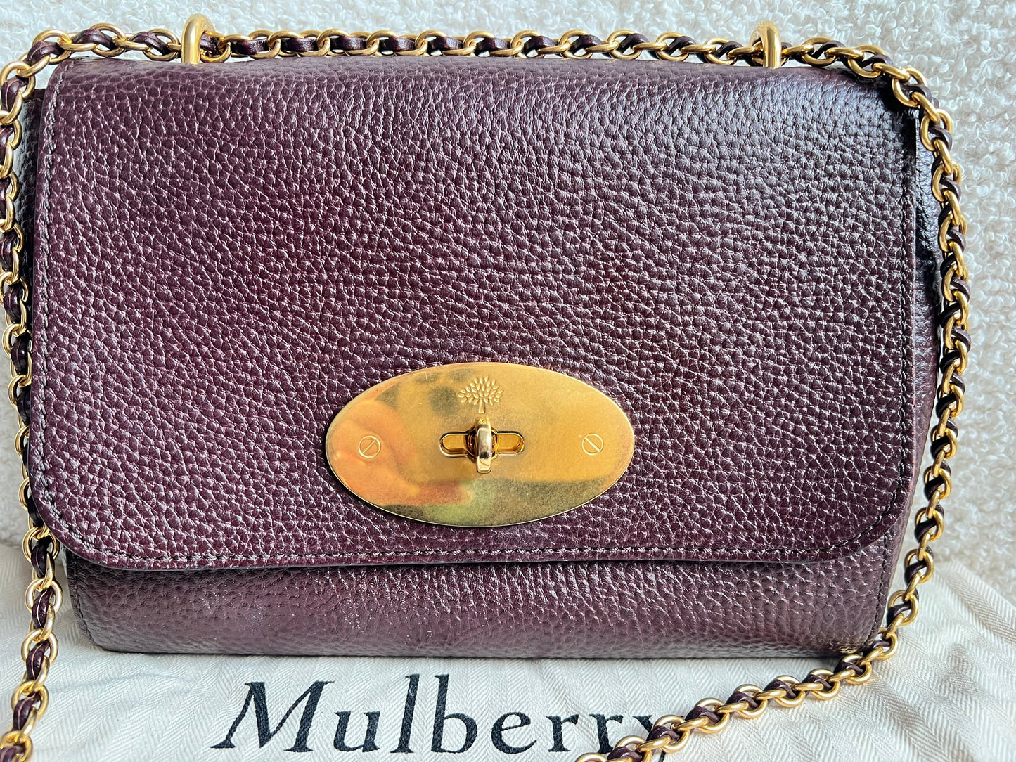 Mulberry Oxblood Regular Lily with Gold Hardware (RRP £995)