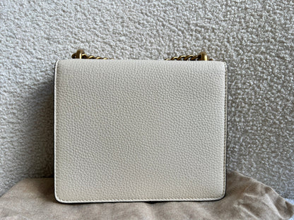 Gucci Cream GG Marmont Chain Mini Bag