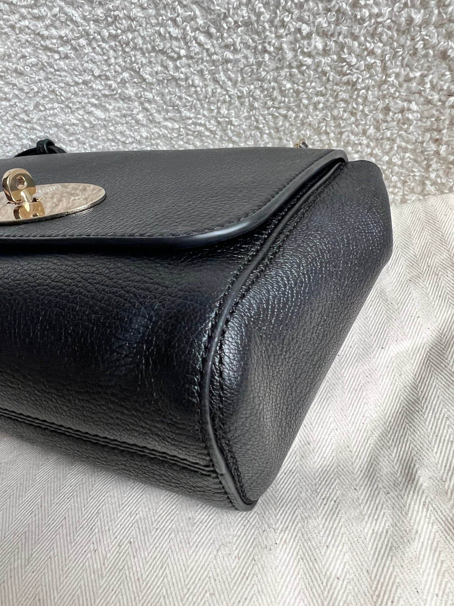 Mulberry Black Regular Lily with Gold Hardware (RRP £995)