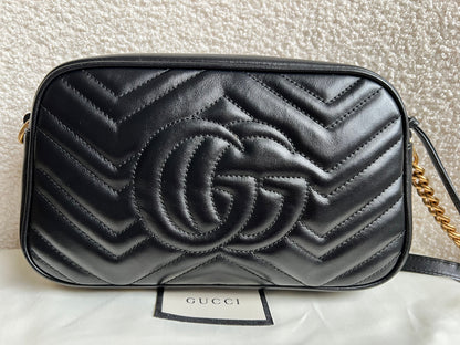 Gucci GG Black Marmont Small Shoulder Bag (RRP £1440)