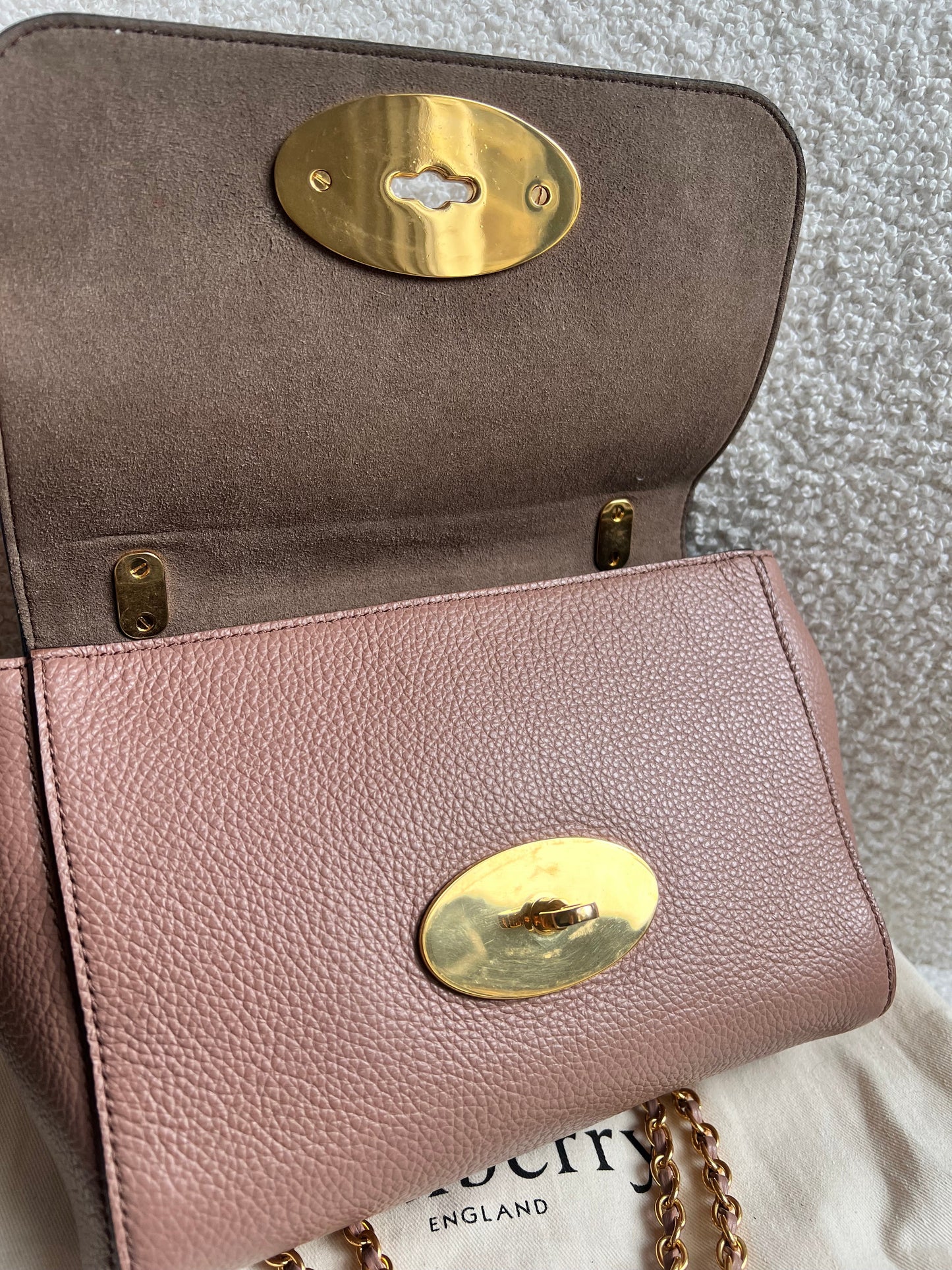 Mulberry Dark Blush Regular Lily with Gold Hardware (RRP £995)