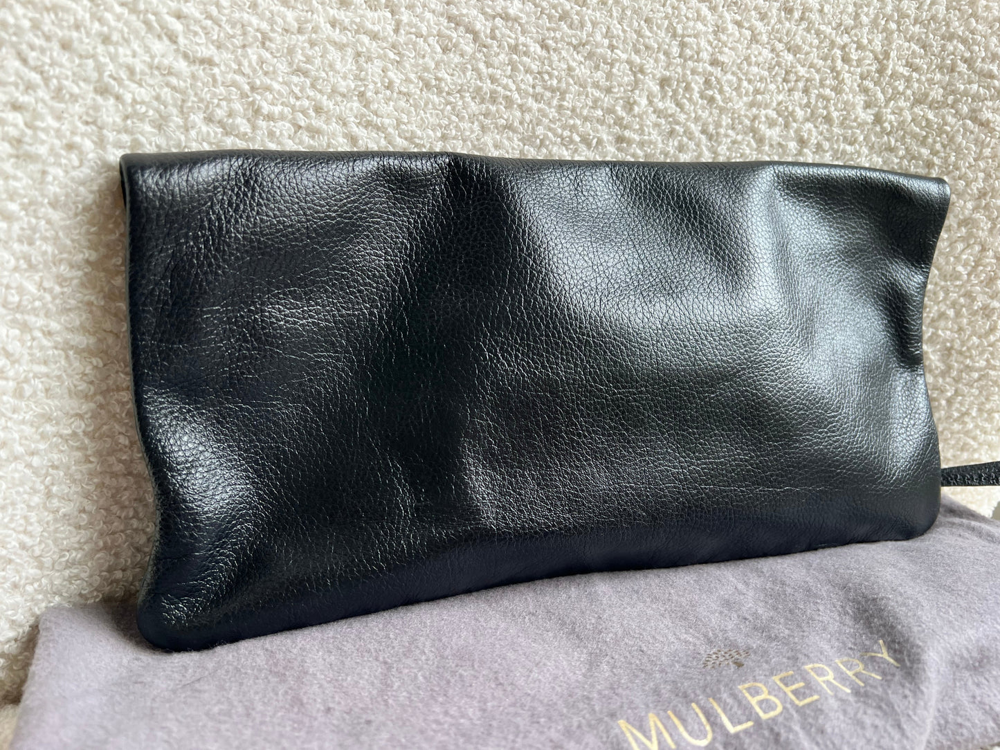 Mulberry Black Daria Clutch (RRP £550)