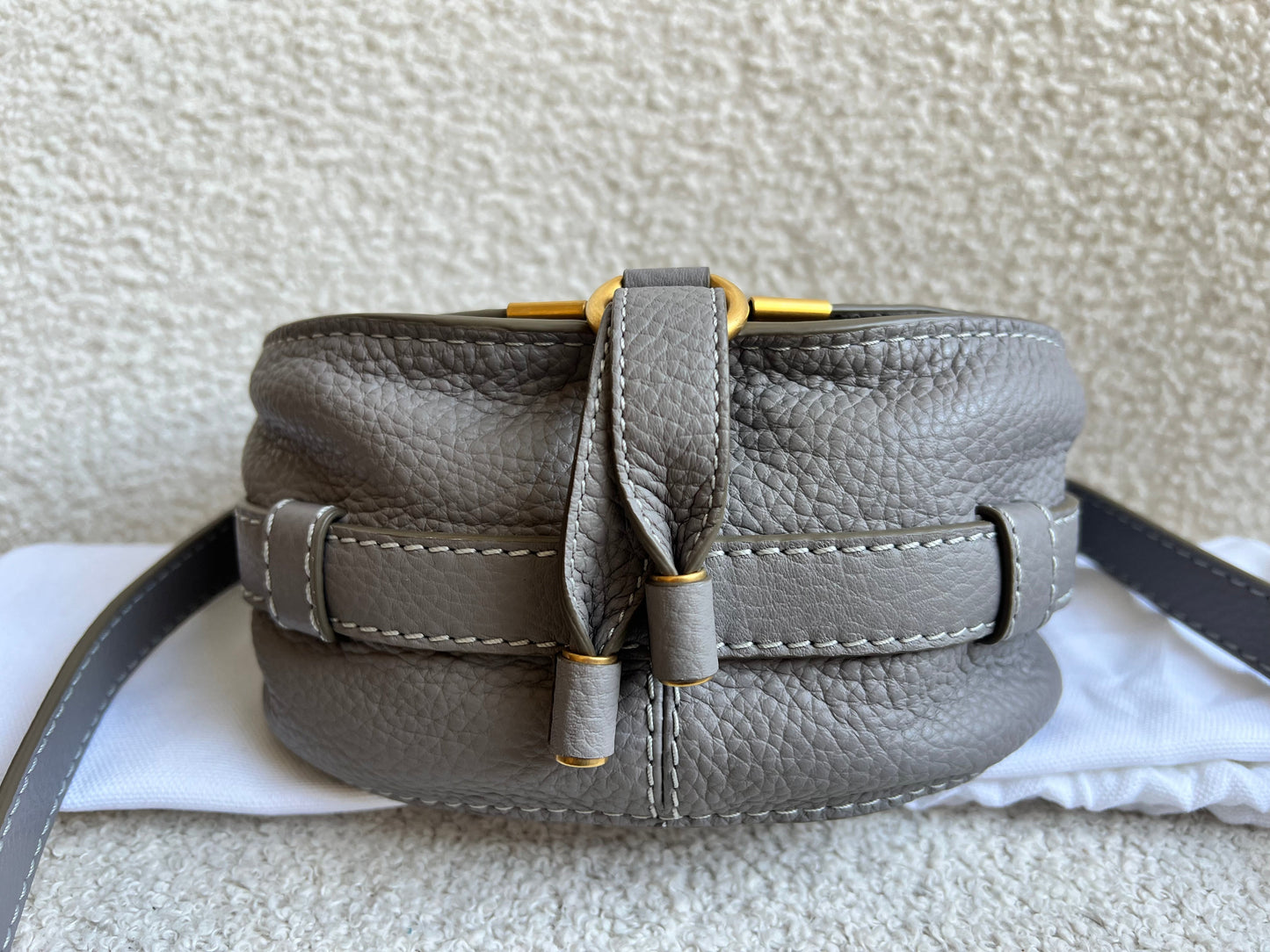 Chloe Small Cashmere Grey Marcie Saddle Bag (RRP £1050)
