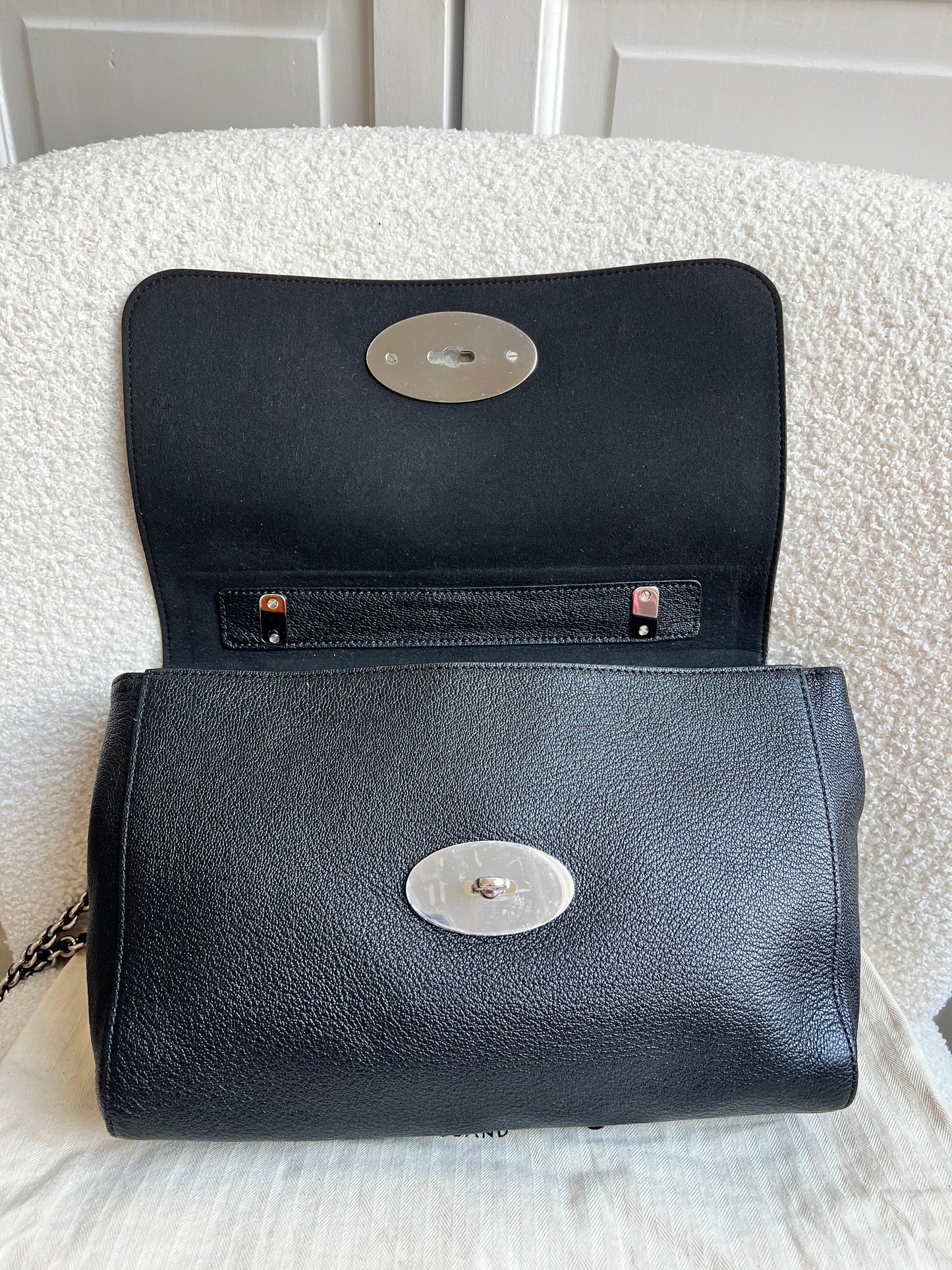 Mulberry Black Medium Lily with Silver Hardware (RRP £1095)