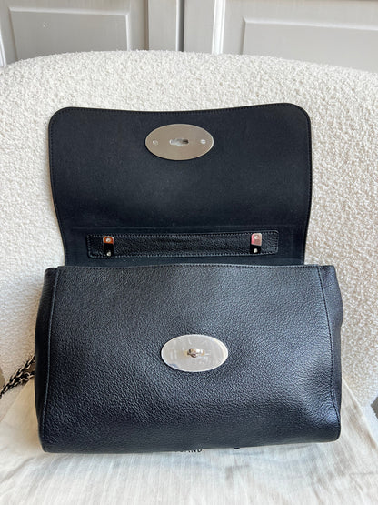 Mulberry Black Medium Lily with Silver Hardware (RRP £1095)