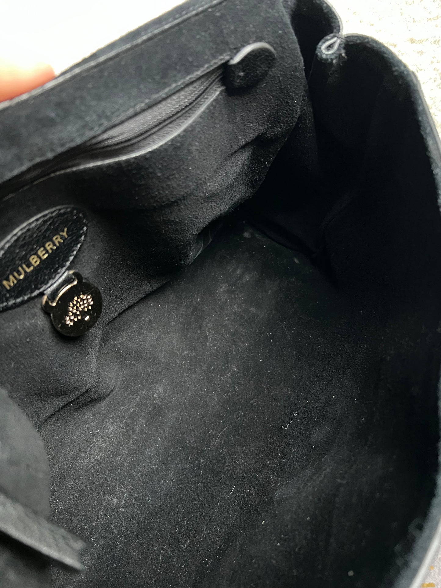 Mulberry Black Medium Lily with Gold Hardware (RRP £1195)