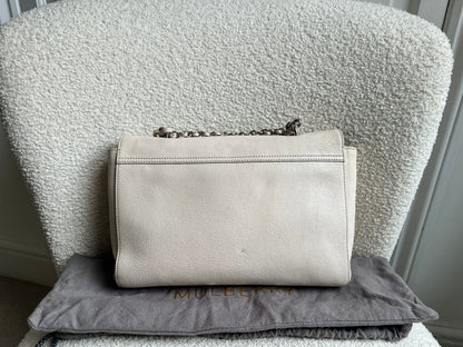 Mulberry White Medium Lily with Silver Hardware (RRP £1095)