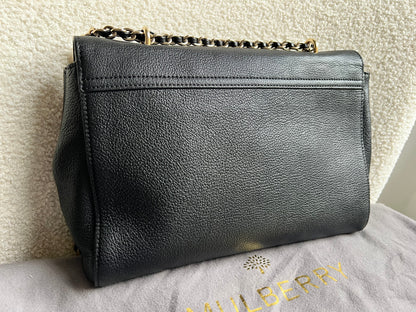 Mulberry Black Medium Lily with Gold Hardware (RRP £1195)