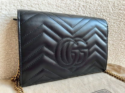 Gucci Black GG Marmont Matelasse Mini Bag (RRP £1440)