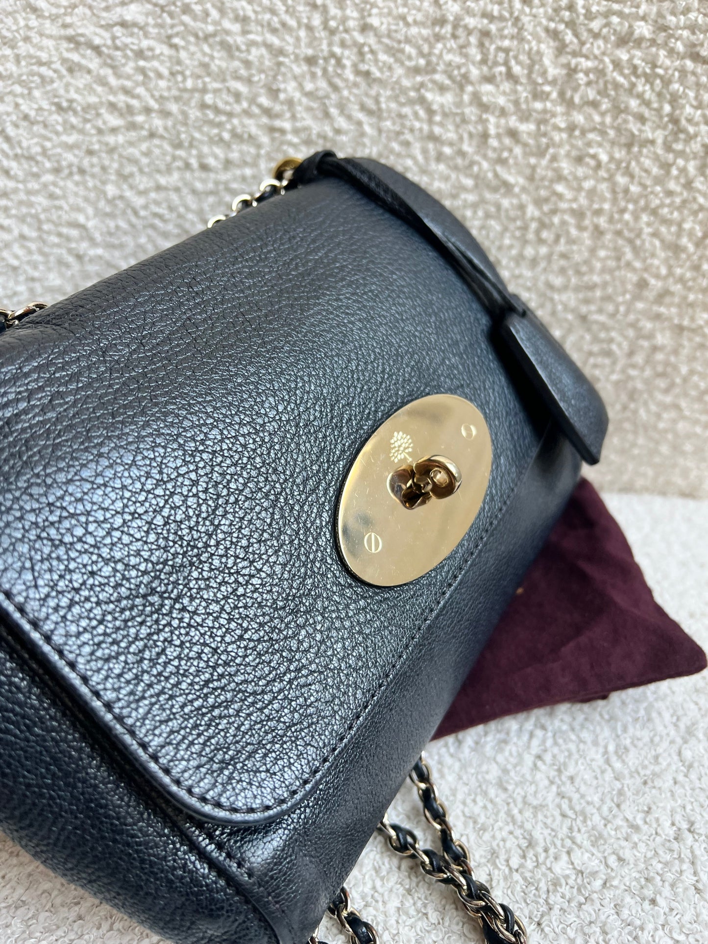 Mulberry Black Regular Lily with Hardware (RRP £995)