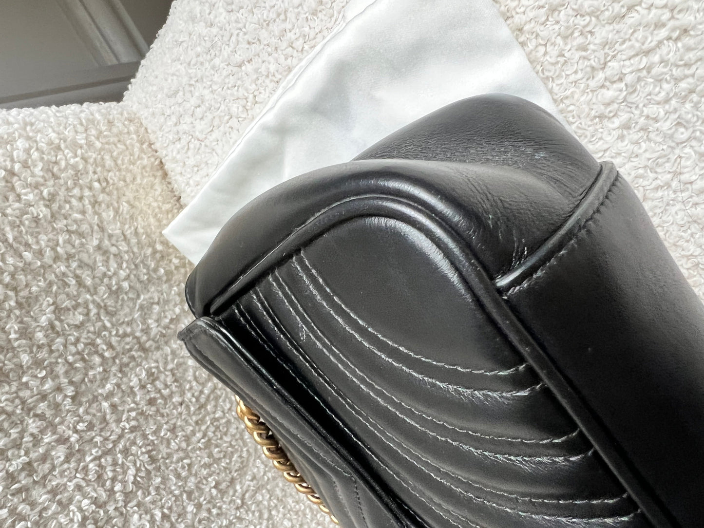 Gucci GG Black Marmont Small Shoulder Bag (RRP £2070)