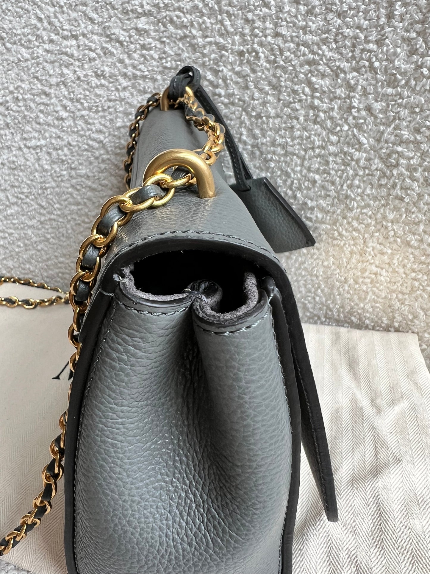 Mulberry Charcoal Grey Regular Lily with Gold Hardware (RRP £995)