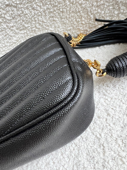 Yves Saint Laurent (YSL) Black Mini Lou Camera Bag (RRP £1285)
