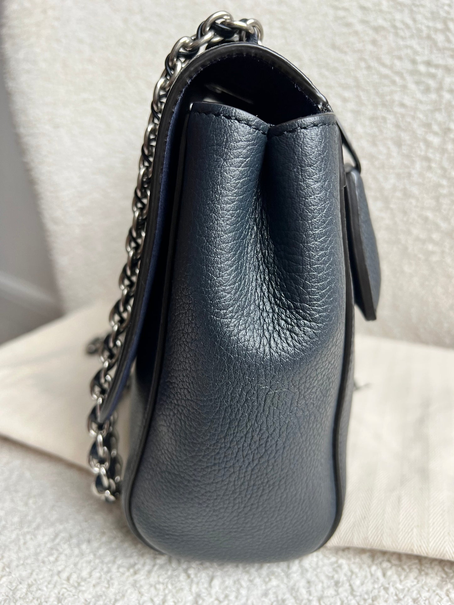 Mulberry Midnight Medium Lily with Silver Hardware (RRP £1095)