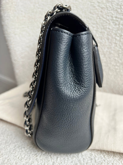Mulberry Midnight Medium Lily with Silver Hardware (RRP £1095)