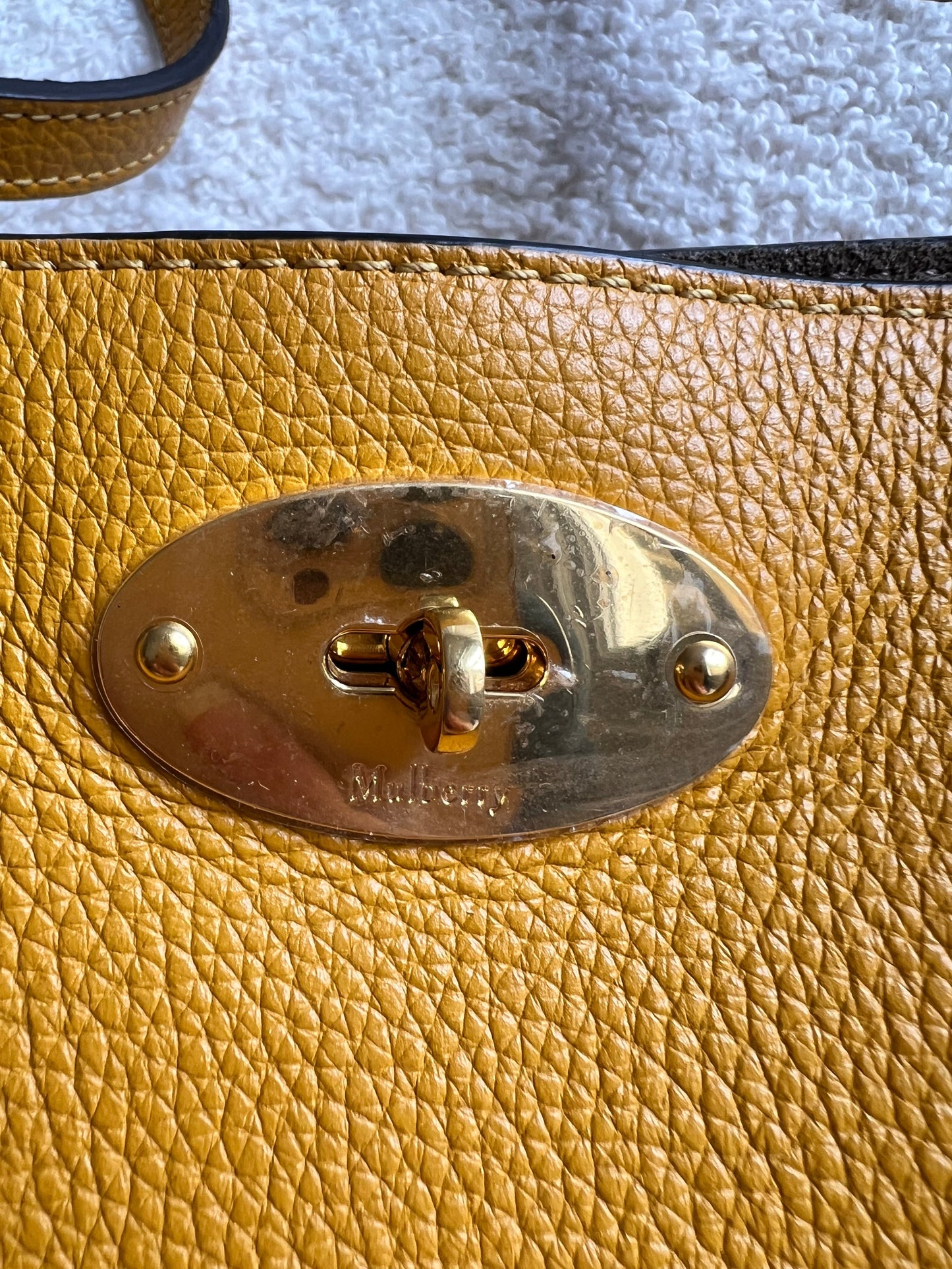 Mulberry Small Deep Amber Bayswater Tote (RRP £795)