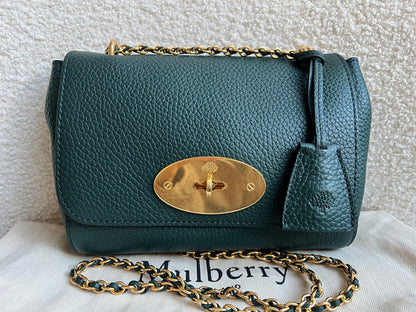 Mulberry Regular Lily in Mulberry Green Heavy Grain (RRP £1095)
