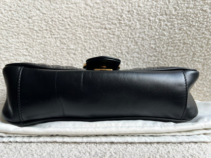 Gucci GG Black Marmont Small Shoulder Bag (RRP £2070)