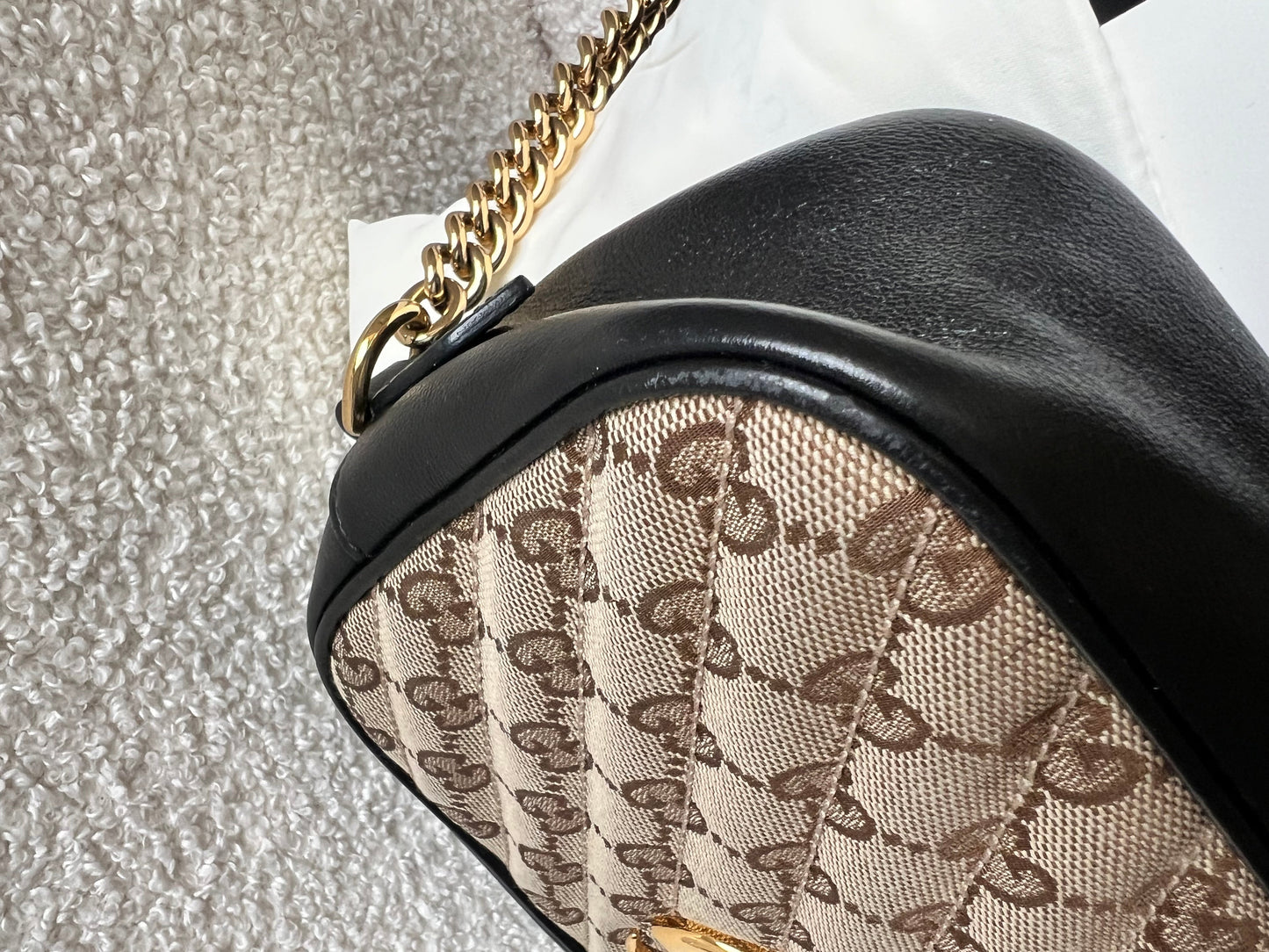 Gucci GG Marmont Canvas Small Shoulder Bag