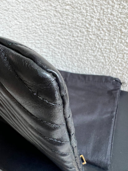 Yves Saint Laurent (YSL) Black Cassandre Clutch Pouch (RRP £580)