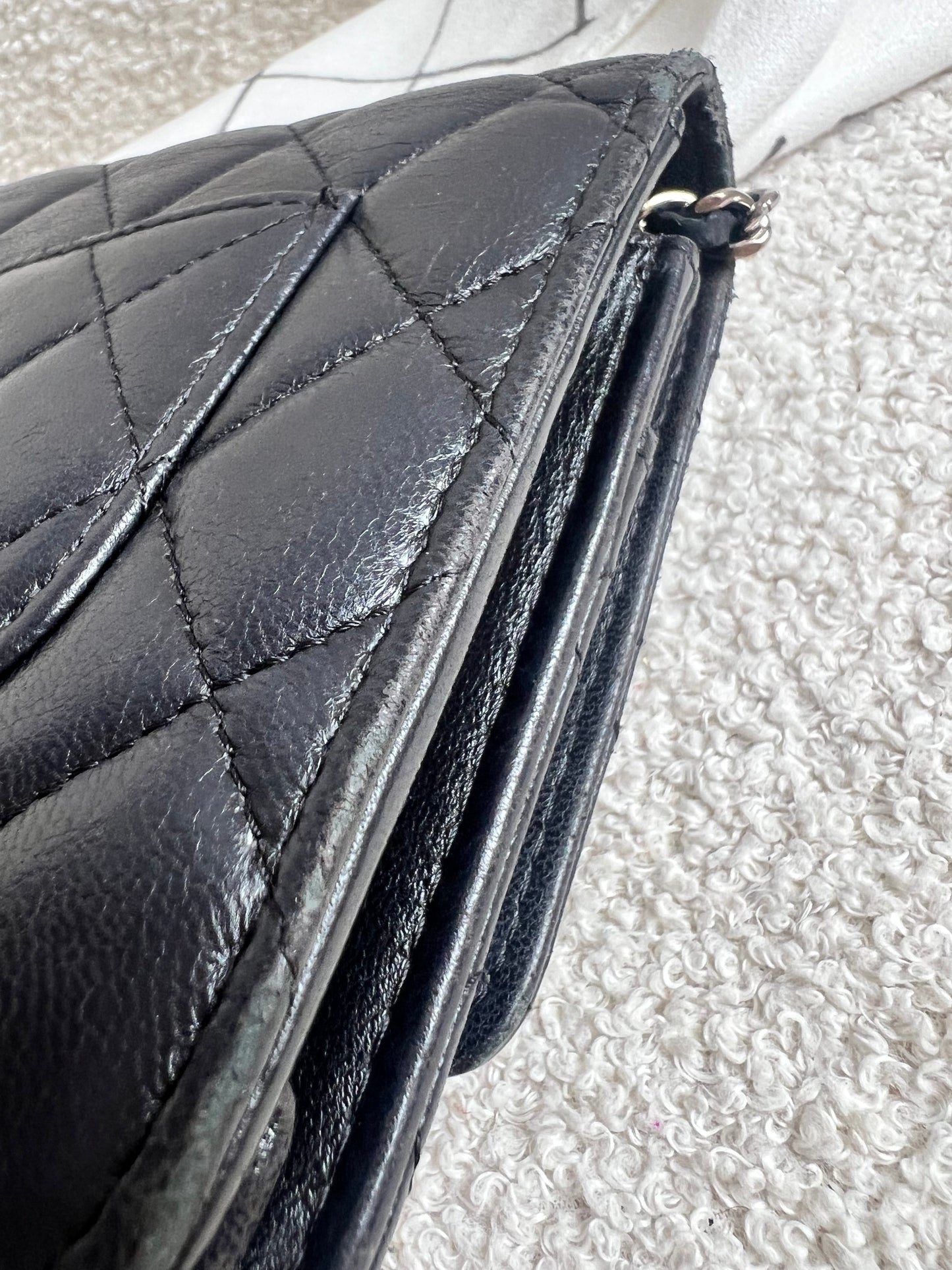 Chanel Wallet on Chain in Black Lambskin Silver Hardware (RRP £2,820)