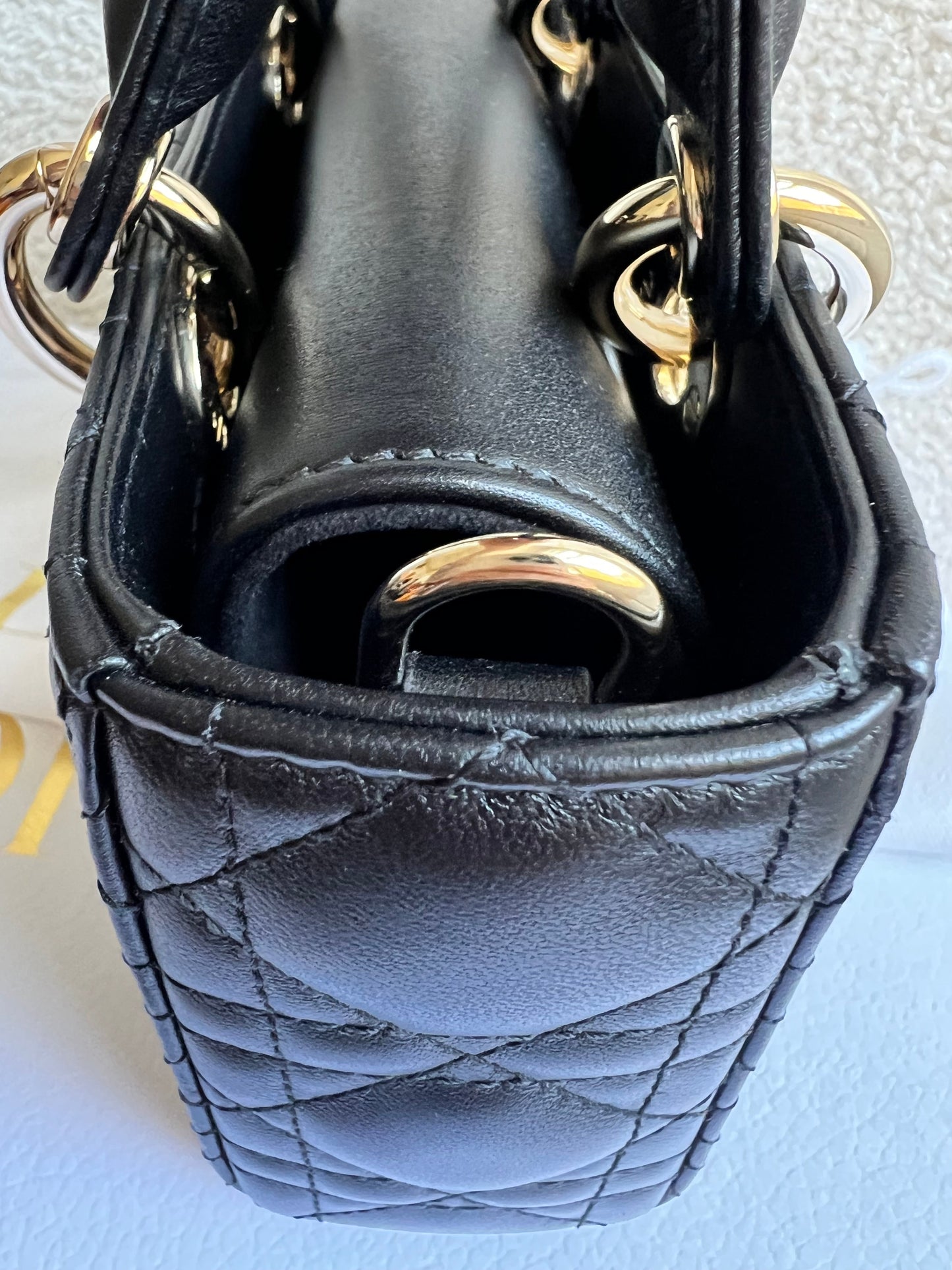 Dior Small Lady D-Joy Bag Black Cannage Lambskin (RRP £3,800)
