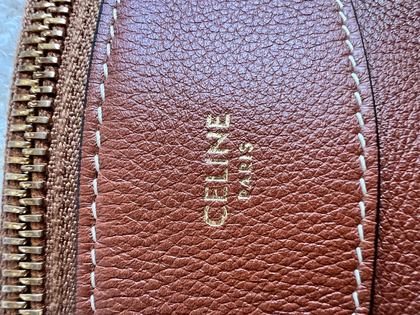 Celine Large Romy Bag in Tan Calfskin (RRP £2350)