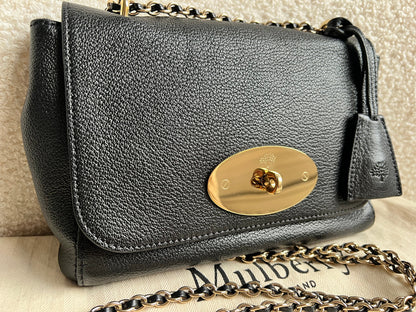 Mulberry Black Regular Lily with Gold Hardware (RRP £995)
