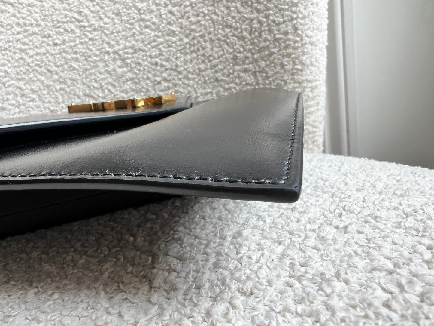 Yves Saint Laurent (YSL) Black Uptown Pouch Clutch (RRP £580)