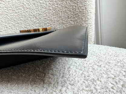 Yves Saint Laurent (YSL) Black Uptown Pouch Clutch (RRP £580)