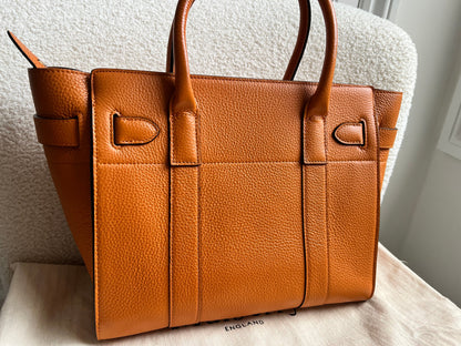 Mulberry Orange Small Zipped Bayswater (RRP £1,195)