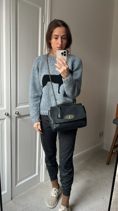 Mulberry Black Medium Lily with Silver Hardware (RRP £1095)