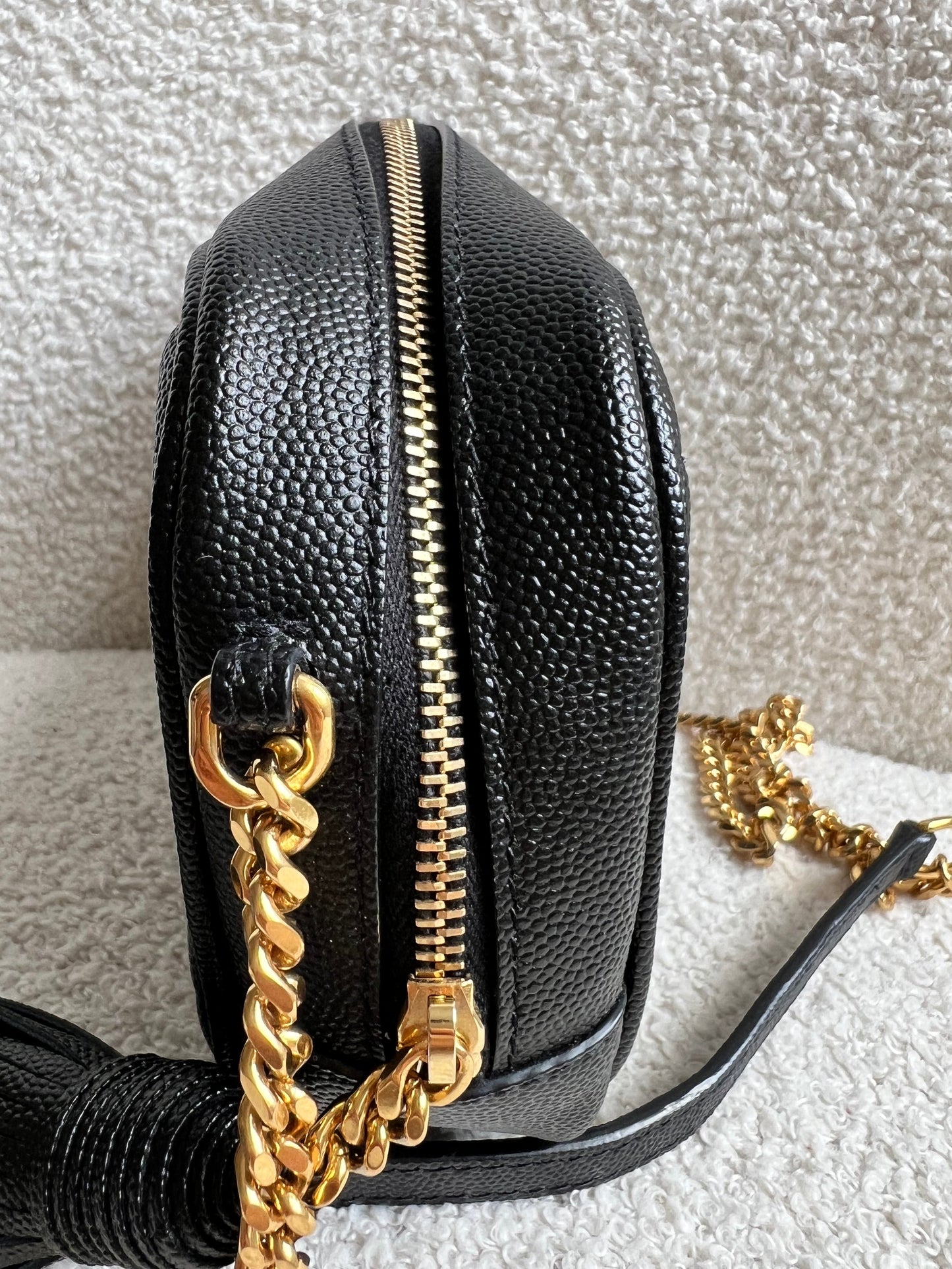 Yves Saint Laurent (YSL) Black Mini Lou Camera Bag (RRP £1285)