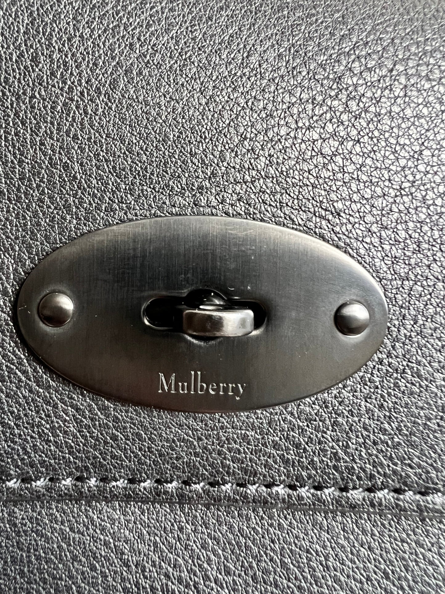 Mulberry Black Eco Scotchgrain Small Antony