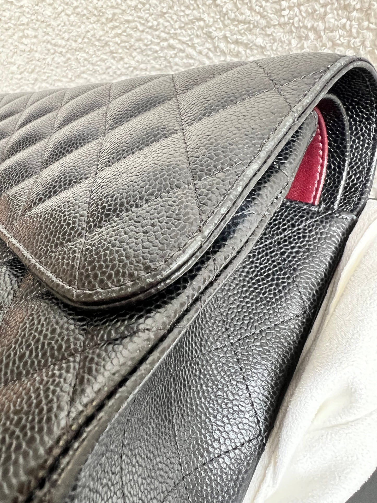 Chanel Jumbo Double Flap in Black Caviar with silver hardware