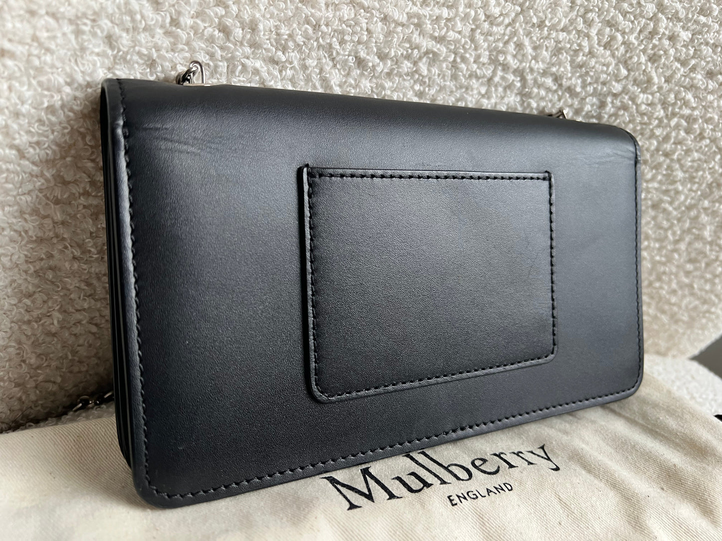 Mulberry Black Bayswater Clutch (RRP £495)