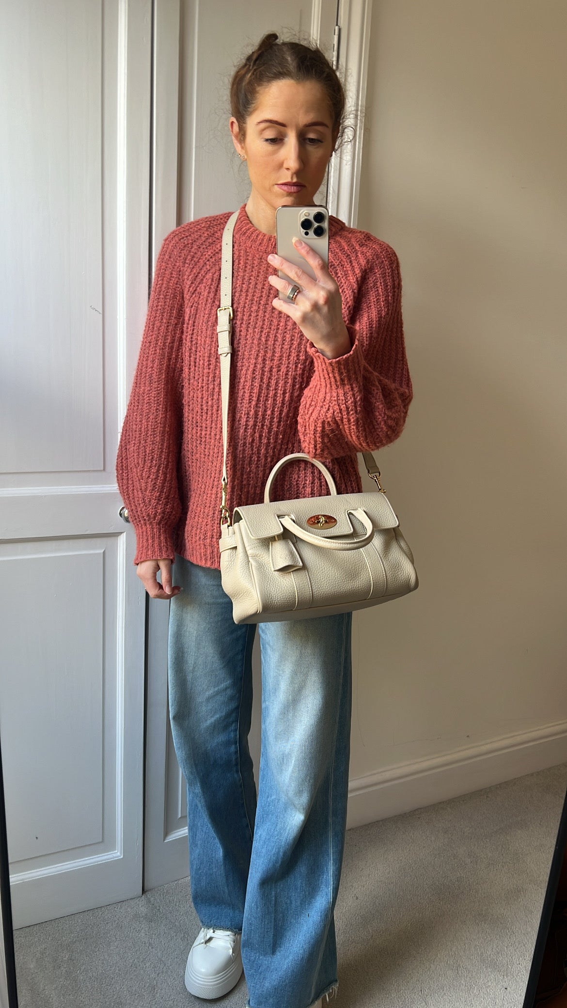 Mulberry Chalk Bayswater Satchel (RRP £1195)