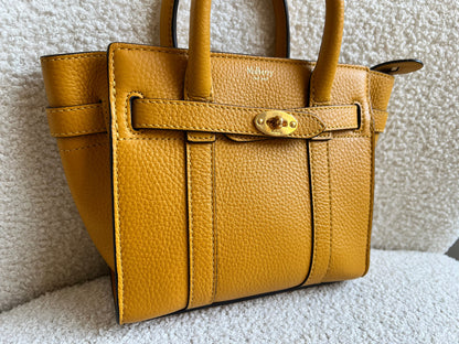 Mulberry Deep Amber Micro Zipped Bayswater (RRP £795)