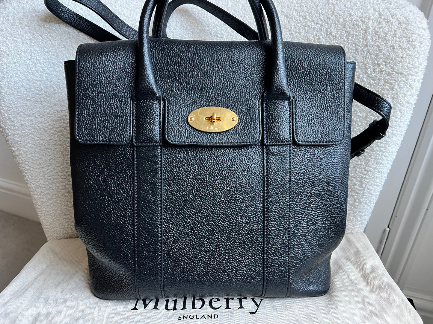 Mulberry Black Bayswater Backpack (RRP £995)