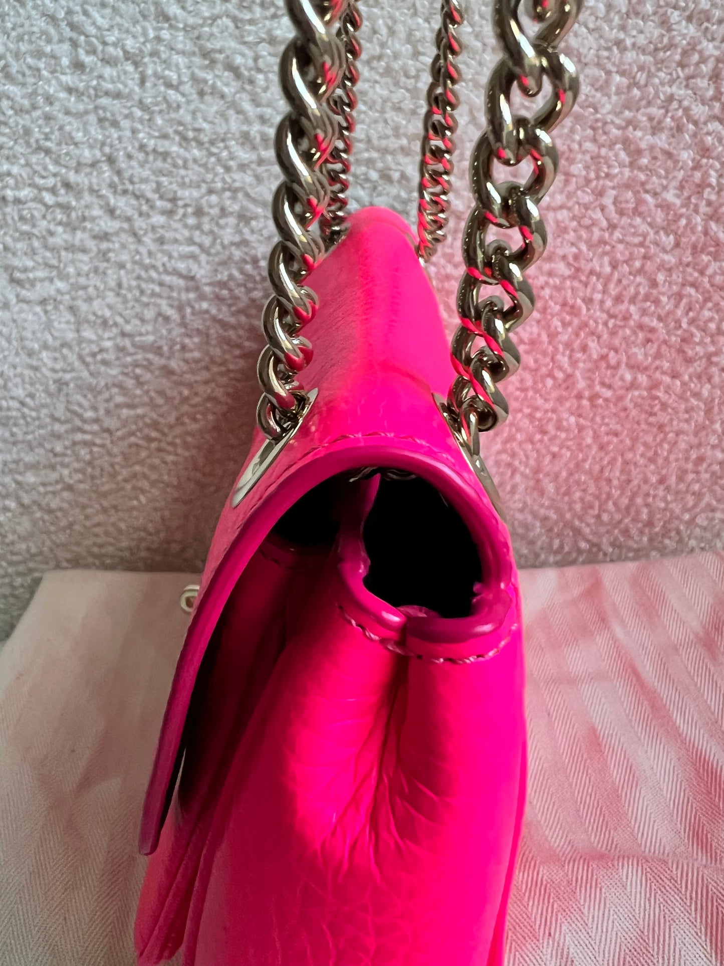 Mulberry Neon Pink Mini Darley Shoulder Bag (RRP £725)