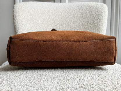 Coach Brown Suede Brooklyn 28 Shoulder Bag (RRP £350)