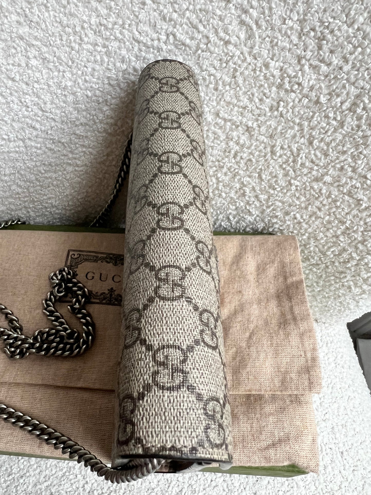 Gucci Dionysus GG Supreme Chain Wallet (RRP £1400)