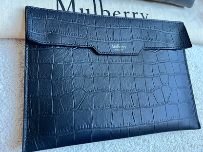 Mulberry Black Matte Croc Bayswater Tote (RRP £845)