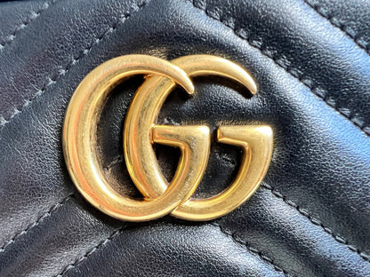 Gucci GG Black Marmont Mini Shoulder Bag (RRP £1,360)