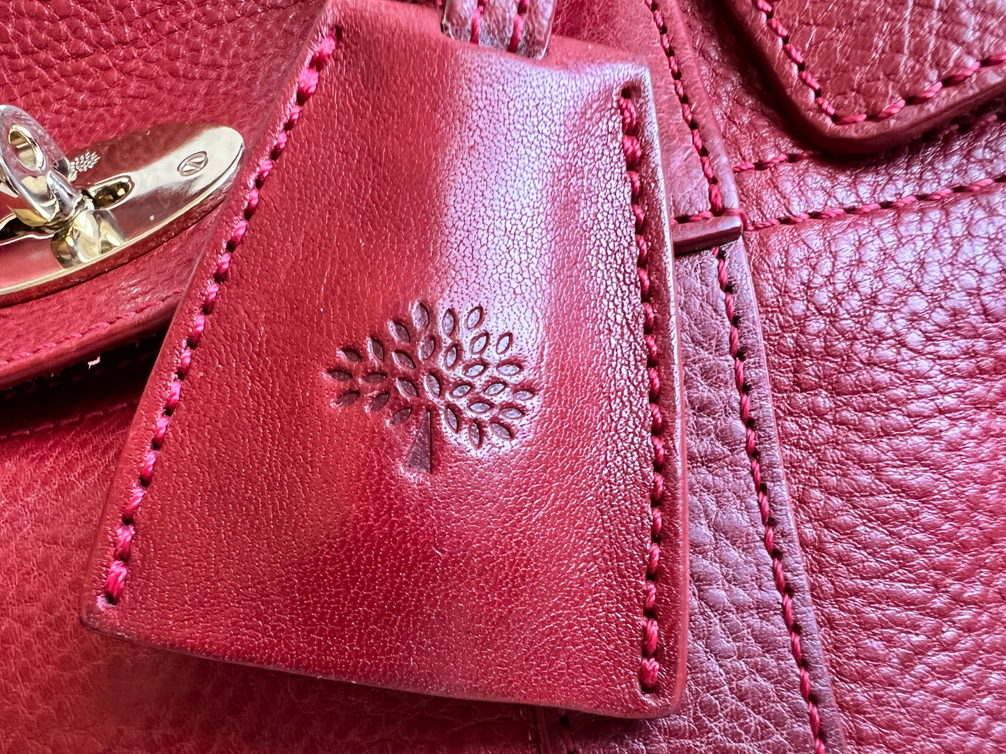 Mulberry Poppy Red Bayswater Satchel (RRP £995)